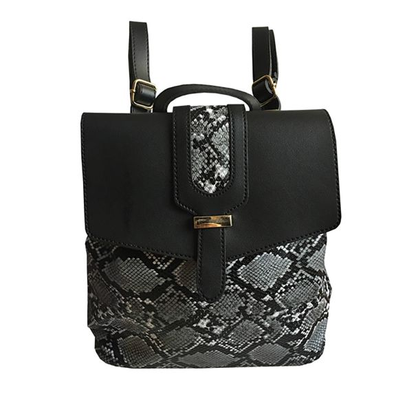 Mochila Cuero Ecológica Negro