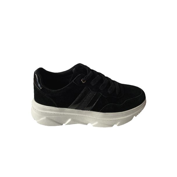 Zapatilla Ecocuero Negro