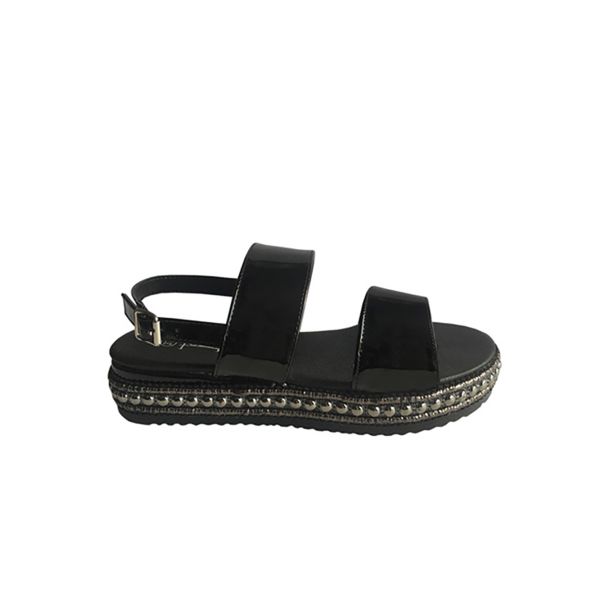 Sandalia Ecocuero Negro