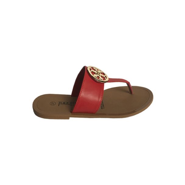 Sandalia Ecocuero Rojo