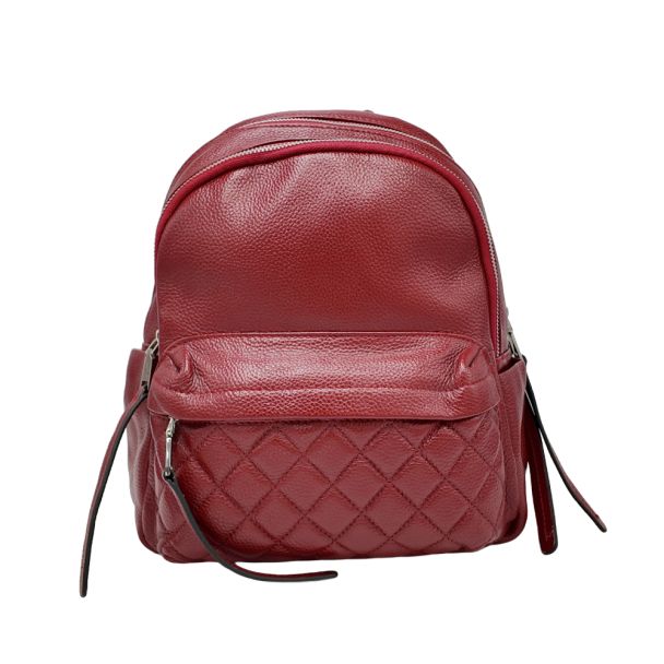 Mochila Cuero CRT93 Rojo